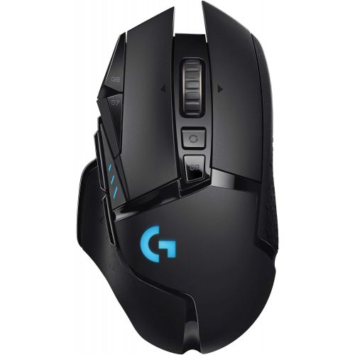  [아마존베스트]Logitech G502 Lightspeed Wireless Gaming Mouse with HERO 25K Sensor, PowerPlay Compatible, Tunable Weights and Lightsync RGB - Black