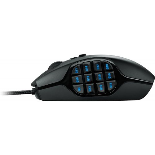  [아마존베스트]Logitech G600 MMO Gaming Mouse, RGB Backlit, 20 Programmable Buttons