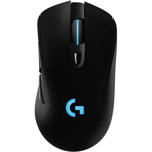  [아마존베스트]Logitech G703 Lightspeed Wireless Gaming Mouse W/Hero 16K Sensor, PowerPlay Compatible, Lightsync RGB, Lightweight 95G+10G Optional, 100-16, 000 DPI, Rubber Side Grips - Black