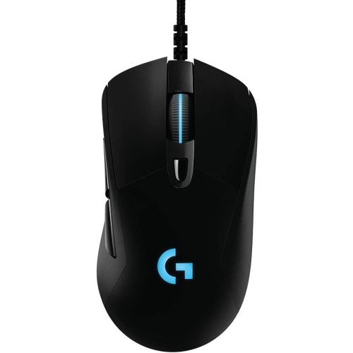  [아마존베스트]Logitech G403 Hero 25K Gaming Mouse, Lightsync RGB, Lightweight 87G+10G Optional, Braided Cable, 25, 600 DPI, Rubber Side Grips