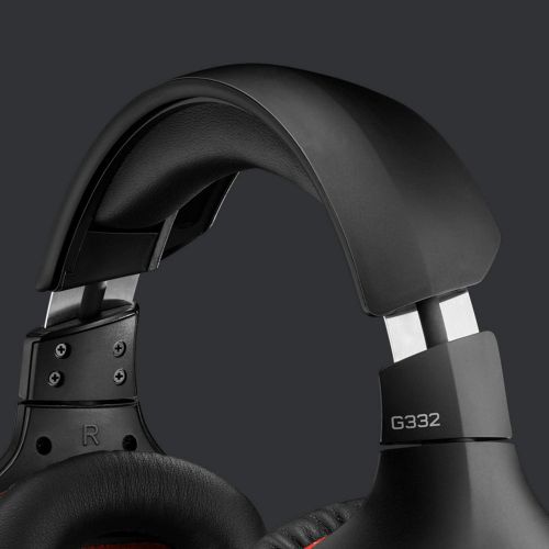  [아마존베스트]Logitech G332 gaming headphones (with stereo sound, 6mm microphone with flip-mute switch), Leatherette