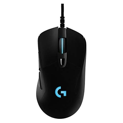  [아마존베스트]Logitech G 403 HERO Gaming Mouse with HERO 25K DPI Sensor, LIGHTSYNC RGB, Light Weight 87g and Optional 10g Weight, Braided Cable, PC/Mac, Black