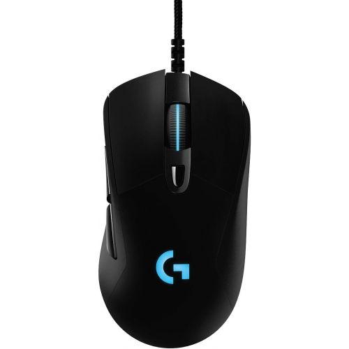  [아마존베스트]Logitech G 403 HERO Gaming Mouse with HERO 25K DPI Sensor, LIGHTSYNC RGB, Light Weight 87g and Optional 10g Weight, Braided Cable, PC/Mac, Black