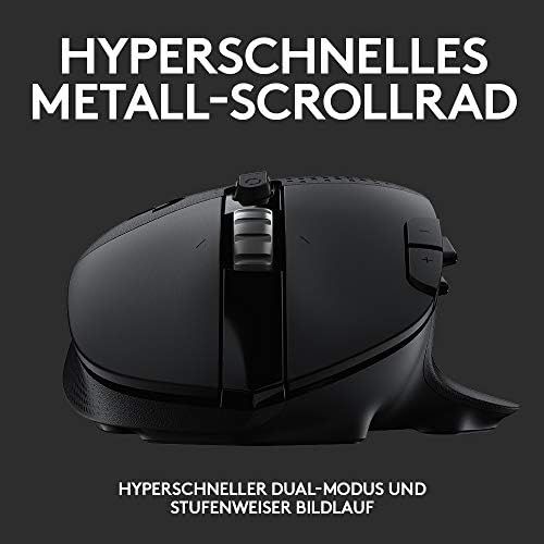  [아마존베스트]Logitech G 604 LIGHTSPEED Wireless Gaming Mouse, HERO 25K Sensor, 15 Programmable Buttons, 240 Hours Battery Life, Two Wireless Connection Modes, Wireless Connection, PC/Mac, Black