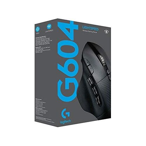  [아마존베스트]Logitech G 604 LIGHTSPEED Wireless Gaming Mouse, HERO 25K Sensor, 15 Programmable Buttons, 240 Hours Battery Life, Two Wireless Connection Modes, Wireless Connection, PC/Mac, Black