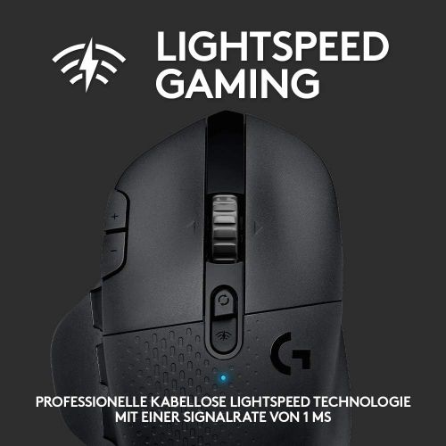  [아마존베스트]Logitech G 604 LIGHTSPEED Wireless Gaming Mouse, HERO 25K Sensor, 15 Programmable Buttons, 240 Hours Battery Life, Two Wireless Connection Modes, Wireless Connection, PC/Mac, Black