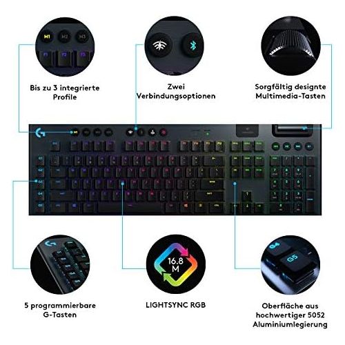  [아마존베스트]Logitech G Logitech Lightsync RGB Mechanical Gaming Keyboard