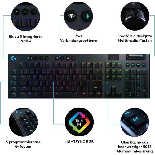  [아마존베스트]Logitech G Logitech Lightsync RGB Mechanical Gaming Keyboard
