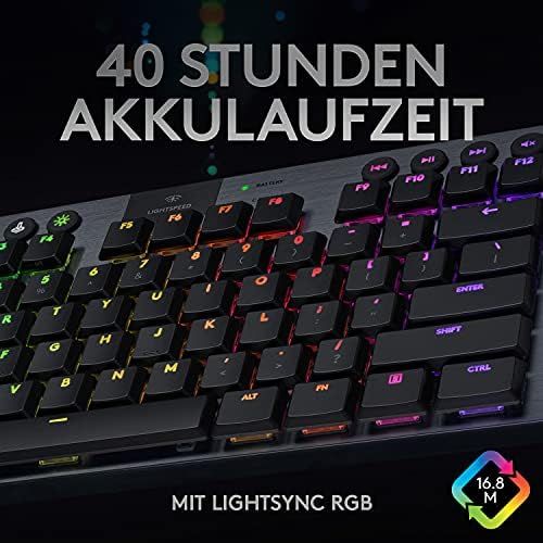  [아마존베스트]Logitech G Logitech Lightsync RGB Mechanical Gaming Keyboard, Black