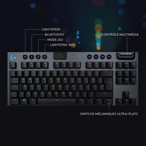  [아마존베스트]Logitech G Logitech Lightsync RGB Mechanical Gaming Keyboard, Black