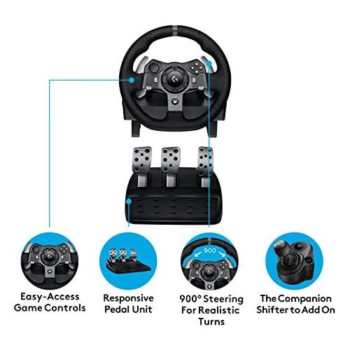  [아마존베스트]Logitech G920 UK Plug Driving Force Racing Wheel for Xbox One and PC