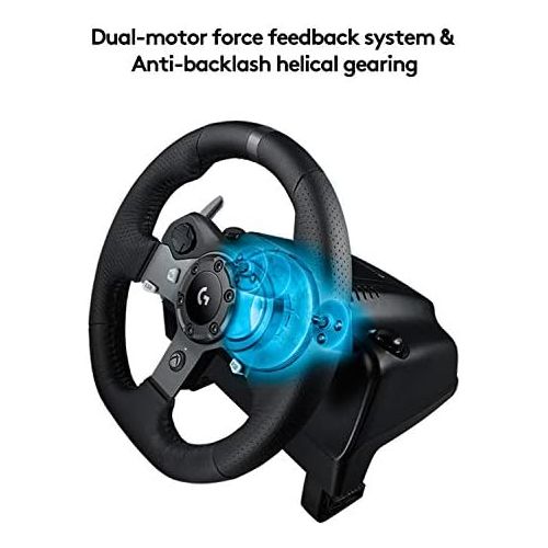  [아마존베스트]Logitech G920 UK Plug Driving Force Racing Wheel for Xbox One and PC