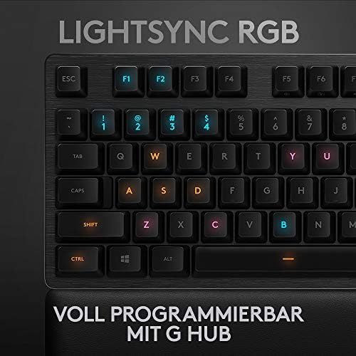  [아마존베스트]Logitech G Logitech Carbon LightSync Mechanical RGB Gaming Keyboard, carbon