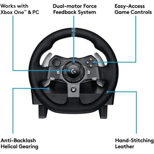 로지텍 Logitech Dual-Motor Feedback Driving Force G29 Racing Wheel with Responsive Pedals for Playstation 4 and Playstation 3