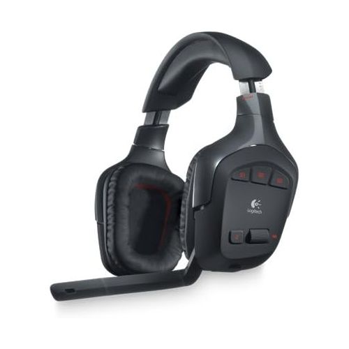 로지텍 Logitech Wireless Gaming Headset G930 with 7.1 Surround Sound, Wireless Headphones with Microphone