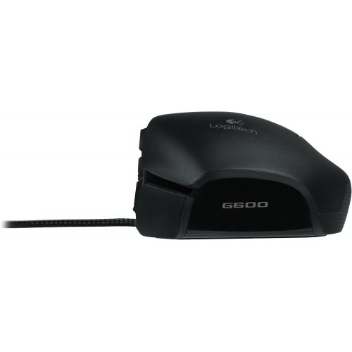 로지텍 Logitech G600 MMO Gaming Mouse, RGB Backlit, 20 Programmable Buttons