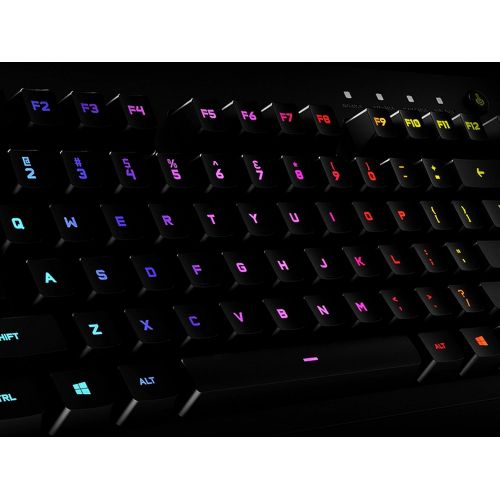 로지텍 Logitech G213 Gaming Keyboard with Dedicated Media Controls, 16.8 Million Lighting Colors Backlit Keys, Spill-Resistant and Durable Design