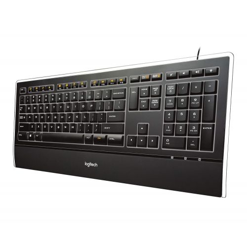 로지텍 Logitech Illuminated Ultrathin Keyboard K740 with Laser-etched Backlit Keyboard and Soft-touch Palm Rest