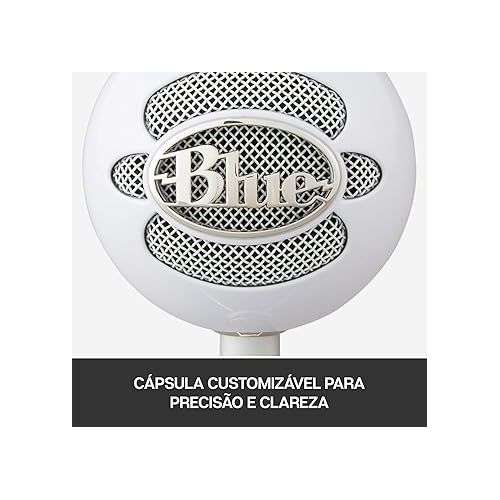  Logitech for Creators Blue Snowball iCE USB Microphone for Gaming, Streaming, Podcasting, Twitch, YouTube, Discord, Recording for PC and Mac, Plug & Play-Black