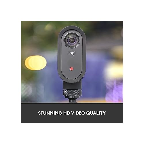  Logitech for Creators Mevo Start, Wireless Live Streaming Camera, 1080p HD Video Quality, Intelligent App Control, Stream via LTE or Wi-Fi - Black