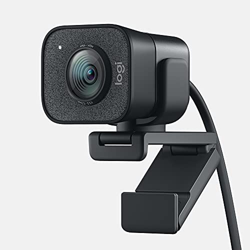로지텍 Logitech for Creators StreamCam Premium Webcam for Streaming and Content Creation, Full HD 1080p 60 fps, Premium Glass Lens, Smart Auto-Focus, for PC/Mac ? Graphite