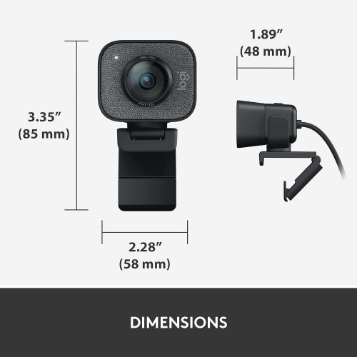 로지텍 Logitech for Creators StreamCam Premium Webcam for Streaming and Content Creation, Full HD 1080p 60 fps, Premium Glass Lens, Smart Auto-Focus, for PC/Mac ? Graphite