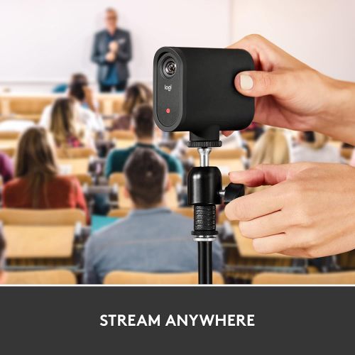  Logitech for Creators Logitech Mevo Start, Wireless Live Streaming Camera, 1080p HD Video Quality, Intelligent App Control, Stream via LTE or Wi-Fi - Black