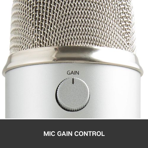  Logitech for Creators Blue Microphones Yeti USB Mic for Recording and Streaming on PC/Mac, Blue VOICE effects, 4 Pickup Patterns, Headphone Output and Volume Control, Adjustable Stand, Plug and Play ? S