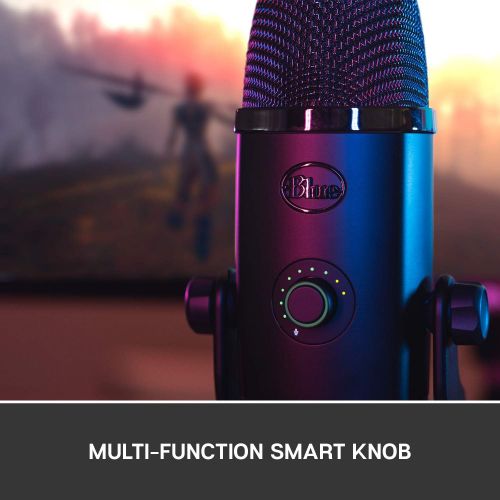  [아마존베스트]Blue Yeti X Professional Condenser USB Microphone with High-Res Metering, LED Lighting & Blue Voice Effects for Gaming, Streaming & Podcasting On PC & Mac