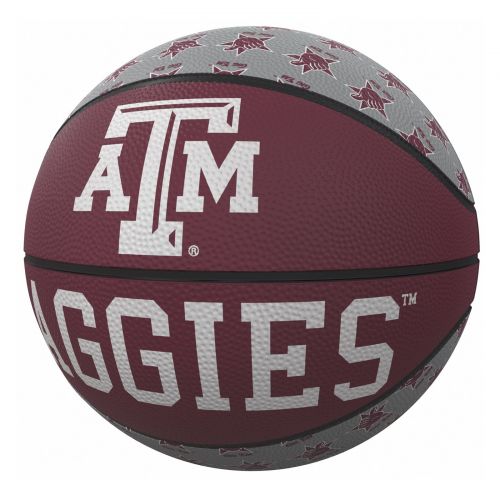  Logo Chairs TX A&M Aggies Repeating Logo Mini-Size Rubber Basketball