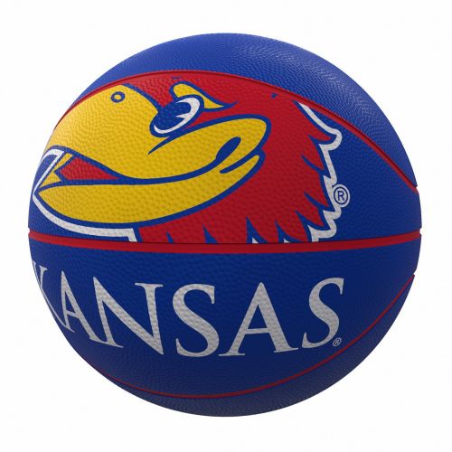 롤링스 Rawlings Kansas Jayhawks Mascot Official-Size Rubber Basketball