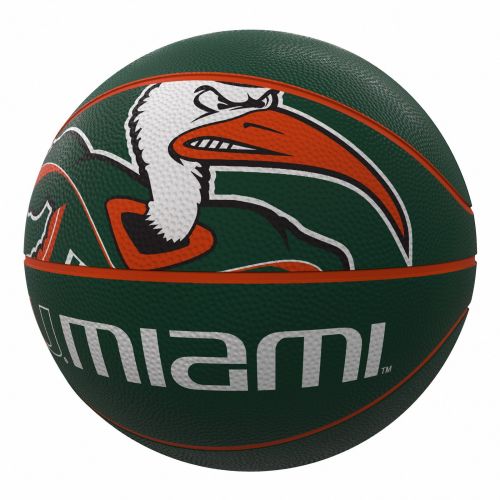 롤링스 Rawlings Miami Hurricanes Mascot Official-Size Rubber Basketball
