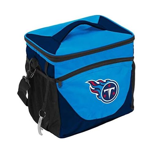  Logo Brands NFL Tennessee Titans 24 Can Cooler, One Size, Navy