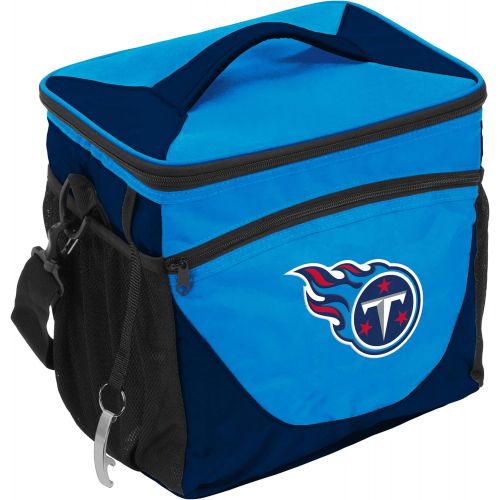  Logo Brands NFL Tennessee Titans 24 Can Cooler, One Size, Navy