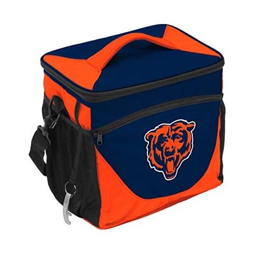  Logo Brands NFL Chicago Bears 24 Can Cooler, One Size, Navy