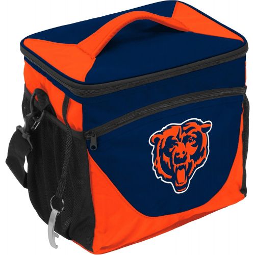  Logo Brands NFL Chicago Bears 24 Can Cooler, One Size, Navy