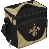 Logo Brands NFL New Orleans Saints 24 Can Cooler, One Size, Black