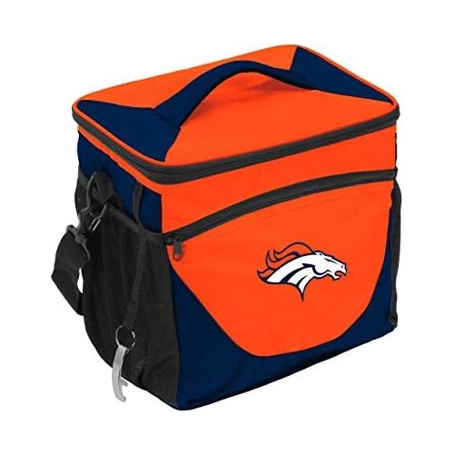  Logo Brands 610-63 NFL Denver Broncos Carrot 24 Can Cooler, One Size