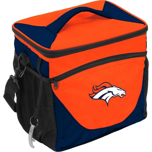  Logo Brands 610-63 NFL Denver Broncos Carrot 24 Can Cooler, One Size