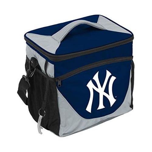  Logo Brands MLB New York Yankees 24 Can Cooler, Team Color, Small