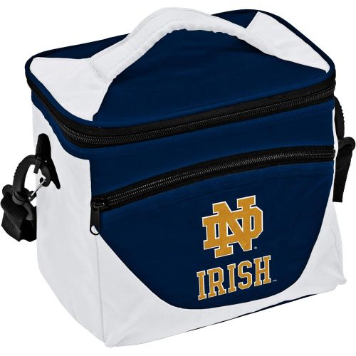  Logo Brands NCAA Notre Dame Fighting Irish Unisex Notre Dame Navy/White Halftime Lunch Coolernotre Dame Navy/White Halftime Lunch Cooler, Navy, Adult