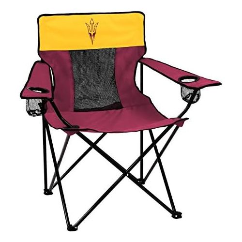  Logo Brands Collegiate Folding Elite Chair with Mesh Back and Carry Bag