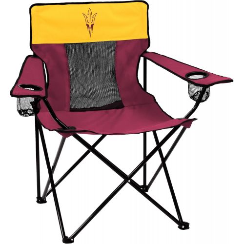  Logo Brands Collegiate Folding Elite Chair with Mesh Back and Carry Bag