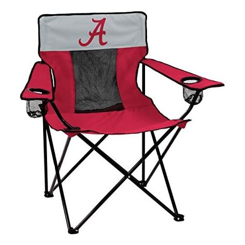  Logo Brands Collegiate Alabama Crimson Tide Elite Chair, Red, Adult
