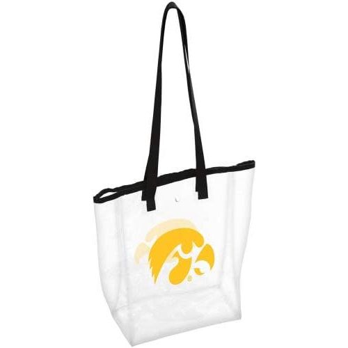  Logo Brands Officially Licensed NCAA Unisex Stadium Clear Tote, One Size, Team Color