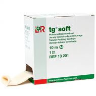 Lohmann&Rauscher tg Soft Stockinette, Tubular Padding Bandage, Size Medium Stretches 41-48 cm, 75% Cotton 15% Spandex, 10 m (11 yd) Roll