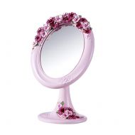 Lokijuge Pansy Mirror Oval Table Mirror Princess Mirror (Color : C)