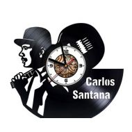 LokoARTplace Carlos Santana Wall Clock Made of Vinyl Record Great Gifts idea for Birthday, Wedding, Anniversary, Women, Men, Friends, Girlfriend