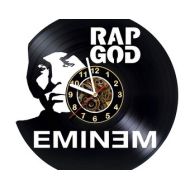 LokoARTplace Eminem Rapper Collection Wall Clock Made of Vinyl Record Great Gifts Idea Birthday Wedding Anniversary Women Men Friends Girlfriend