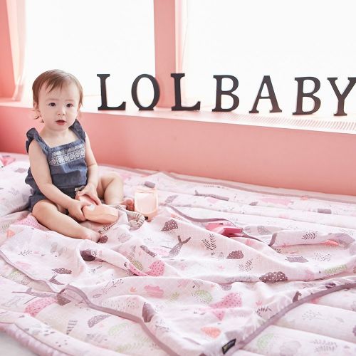  Lolbaby lolbaby Artificial Silk Blanket Set (Artificial silk blanket + Artificial Silk Pad + 3D Mesh pillow) - Good...